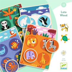 Jouet-Jeu d'apprentissage loto wood