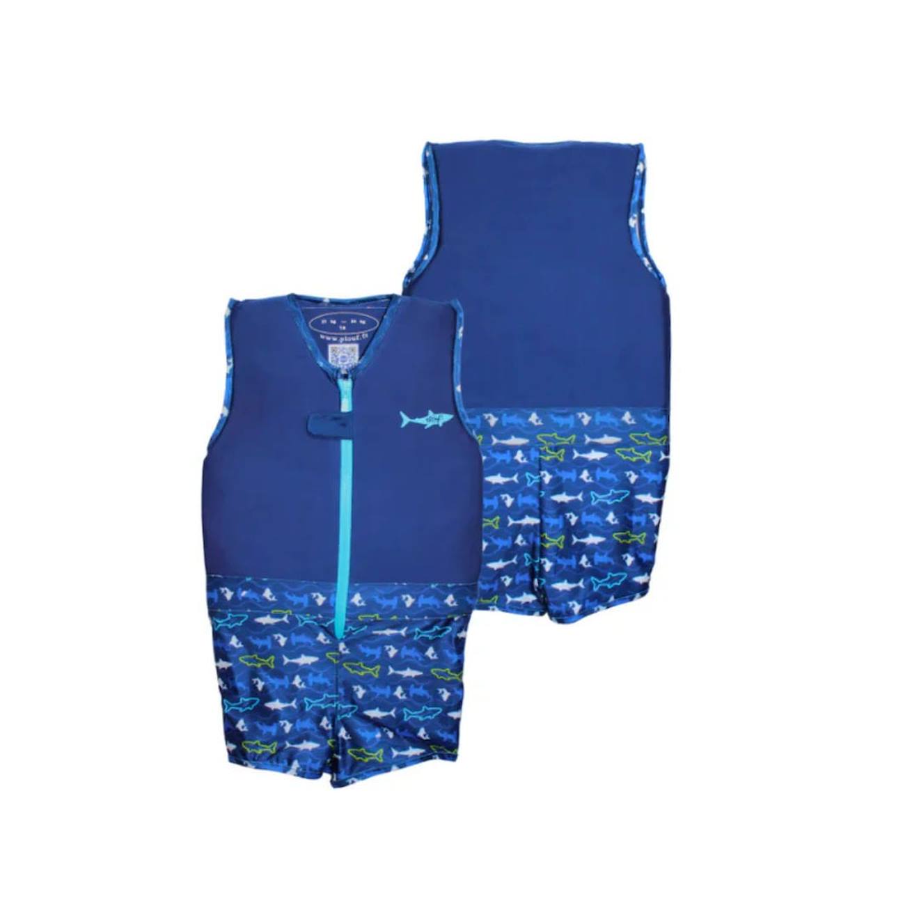 Maillot De Bain Flottant : Requin Bleu Marine