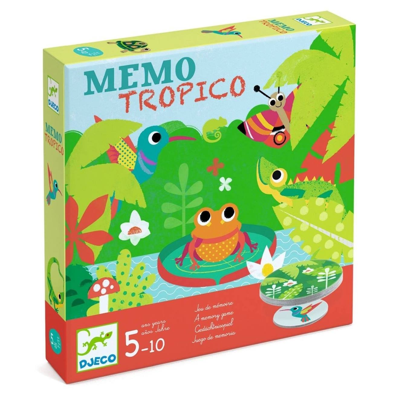 Jeu De Mémoire Mémo Tropico Multicolore