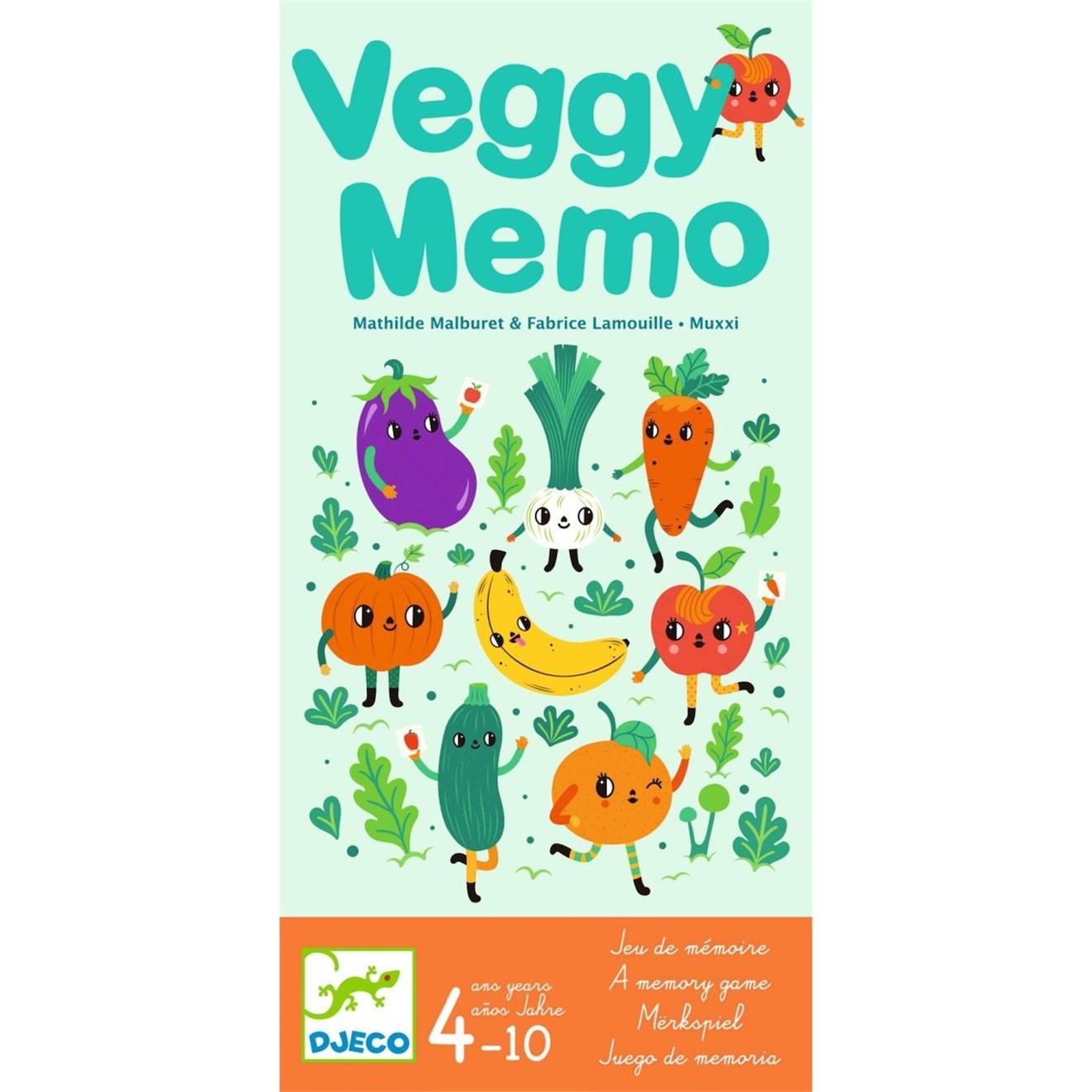 Jeu De Mémoire Veggy Mémo Multicolore