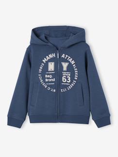 Sweat garçon zippé à capuche sport  - vertbaudet enfant