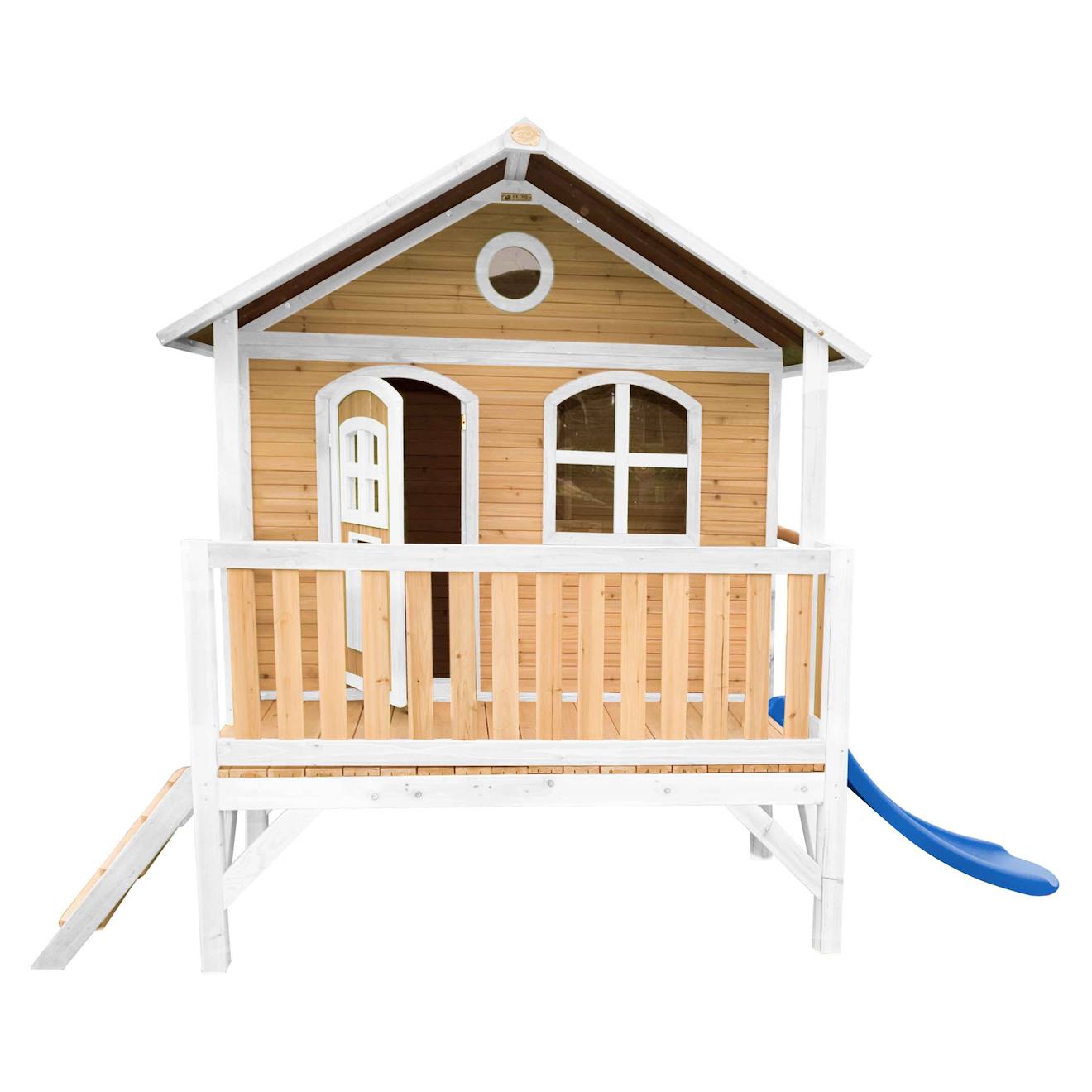 Maisonnette Sur Pilotis Avec Toboggan Bleu
