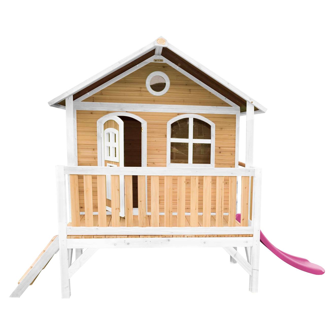 Maisonnette Sur Pilotis Avec Toboggan Violet