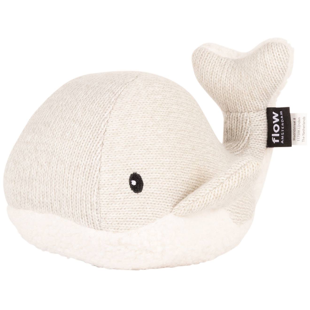Peluche Bruit Blanc Rechargeable Baleine Moby Gris Gris (FLOW) - Couverture