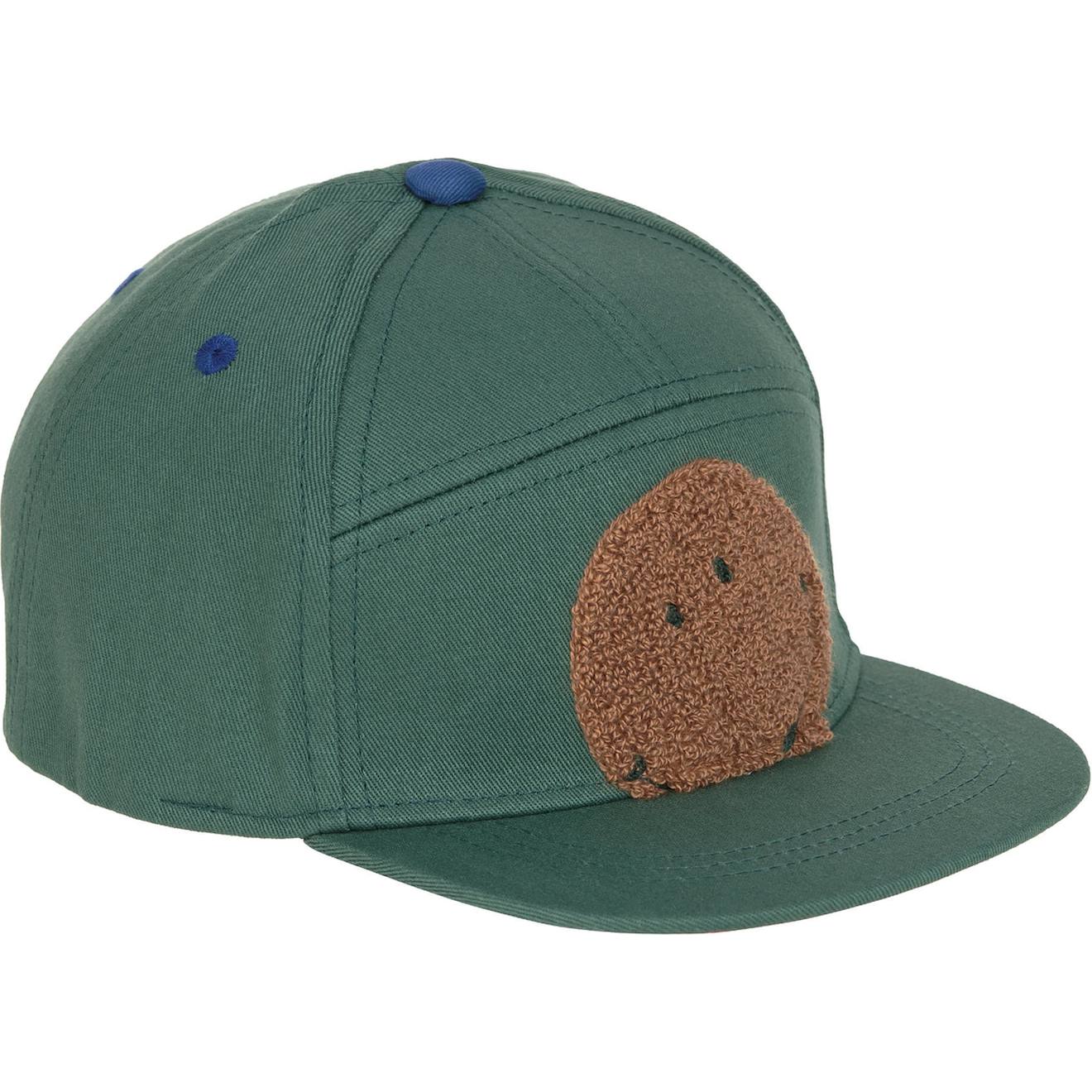 Casquette Visière Plate Vert, Marron