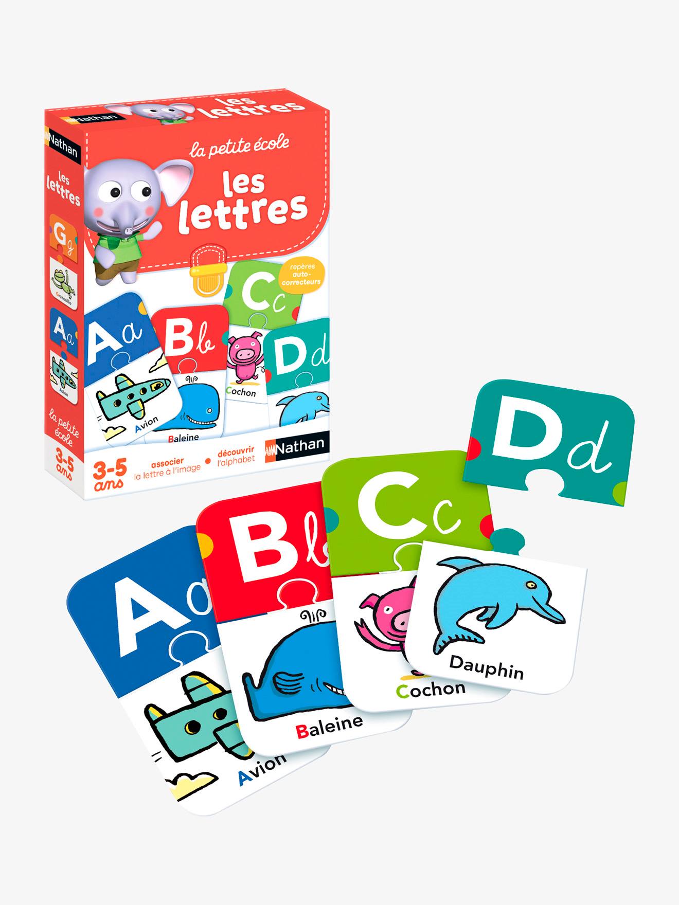 Les lettres NATHAN multicolore