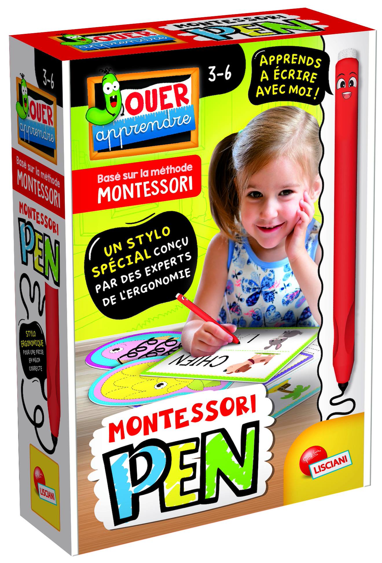 Montessori Pen display 12 Sets Stylos Ergonomiques Multicolore