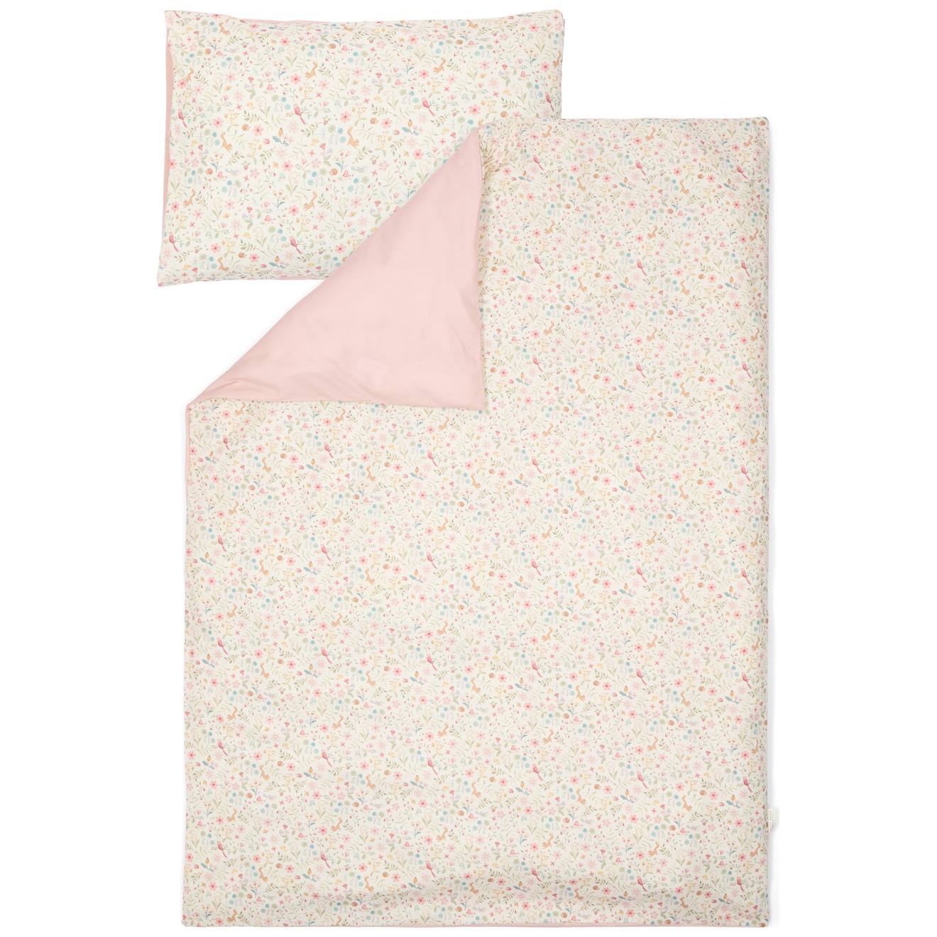 Housse De Couette+oreiller Lit Bébé Blanc, Multicolore