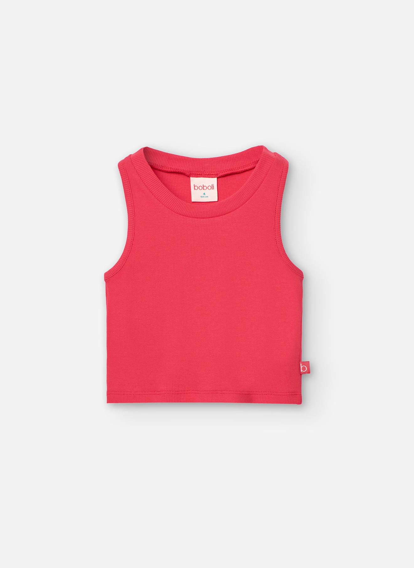 Top Sans Manches Avec Col Rond Rose