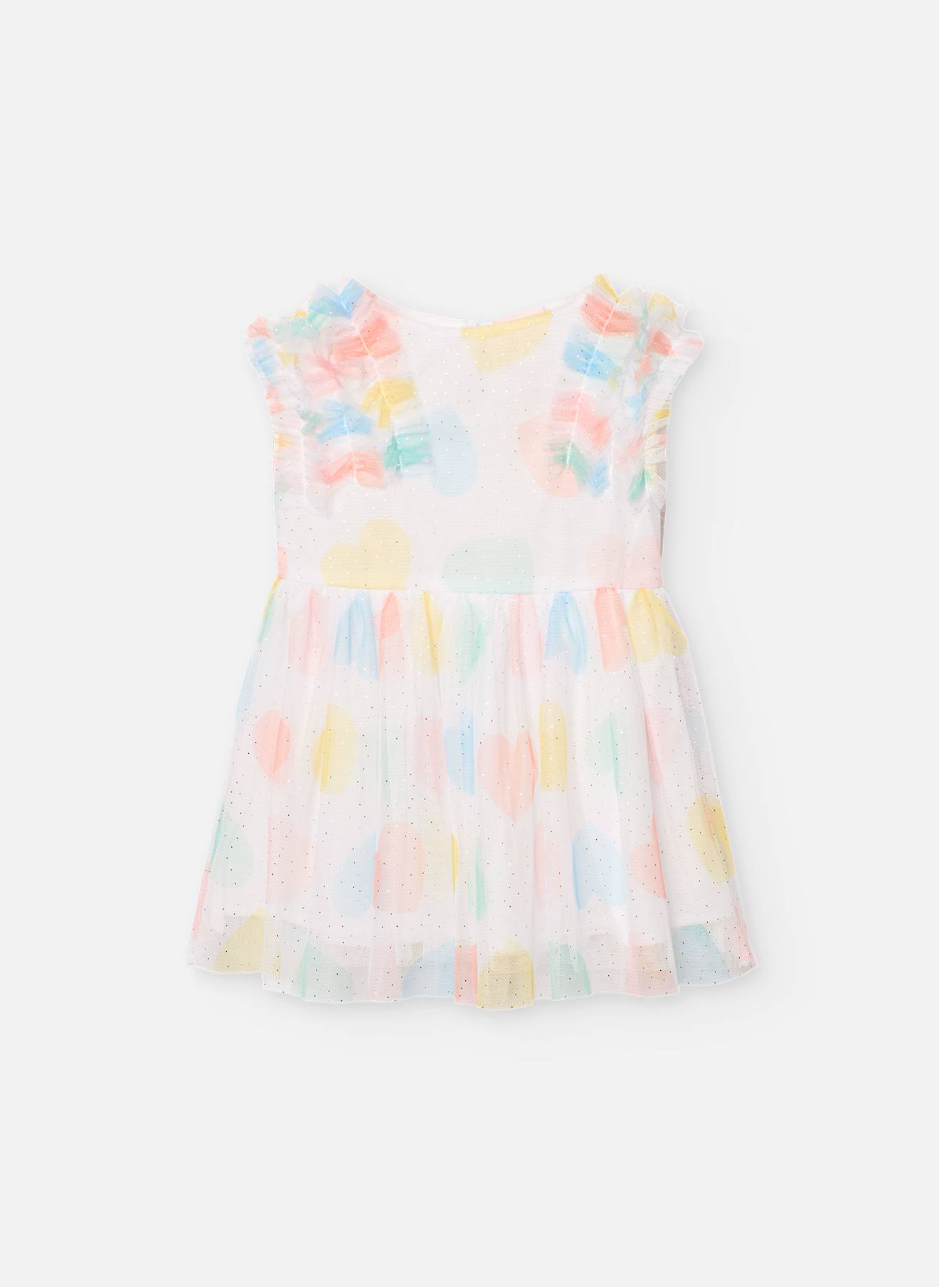 Robe En Tulle Avec Cœurs Multicolores Multicolore