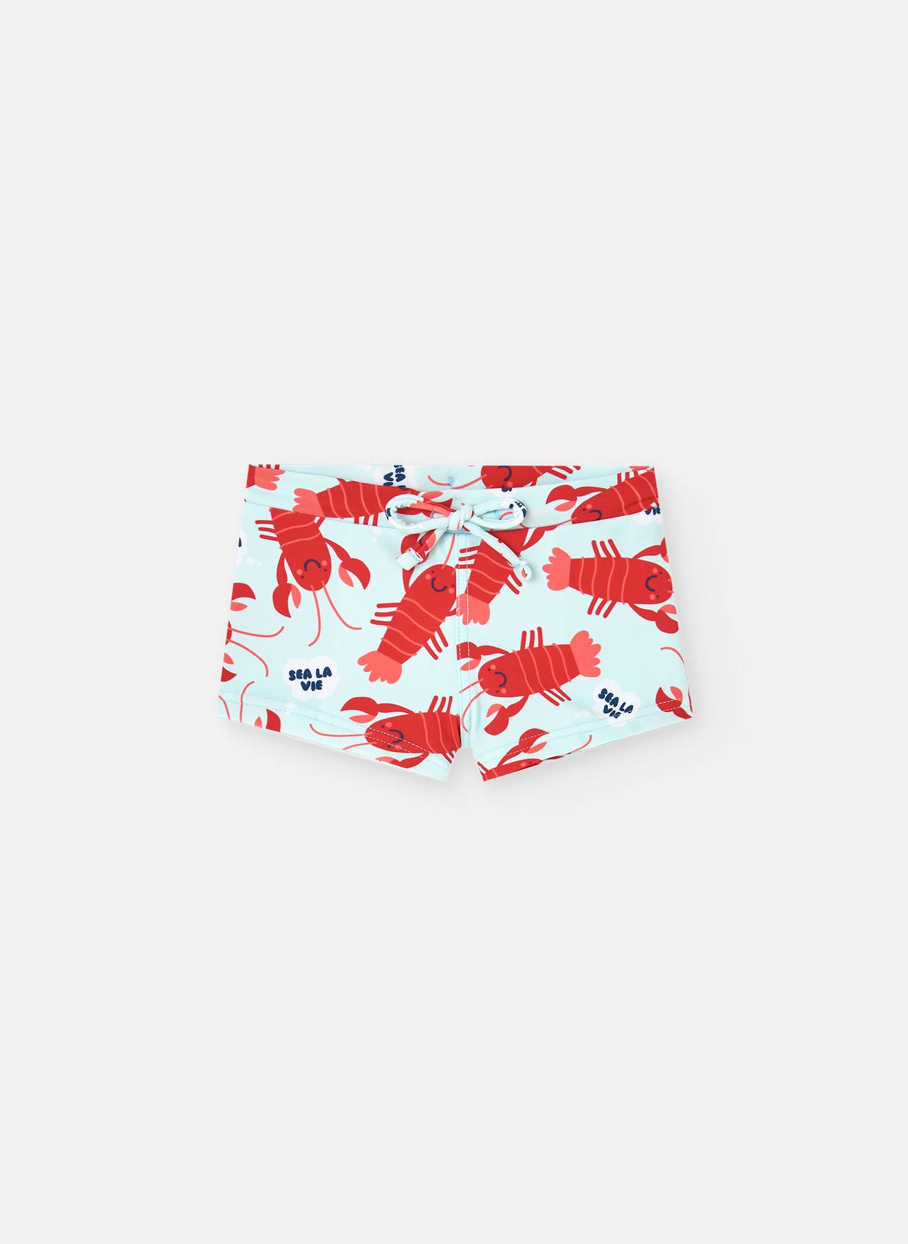 Boxer Avec Imprimé Fantaisie Et Cordon De Réglage Vert