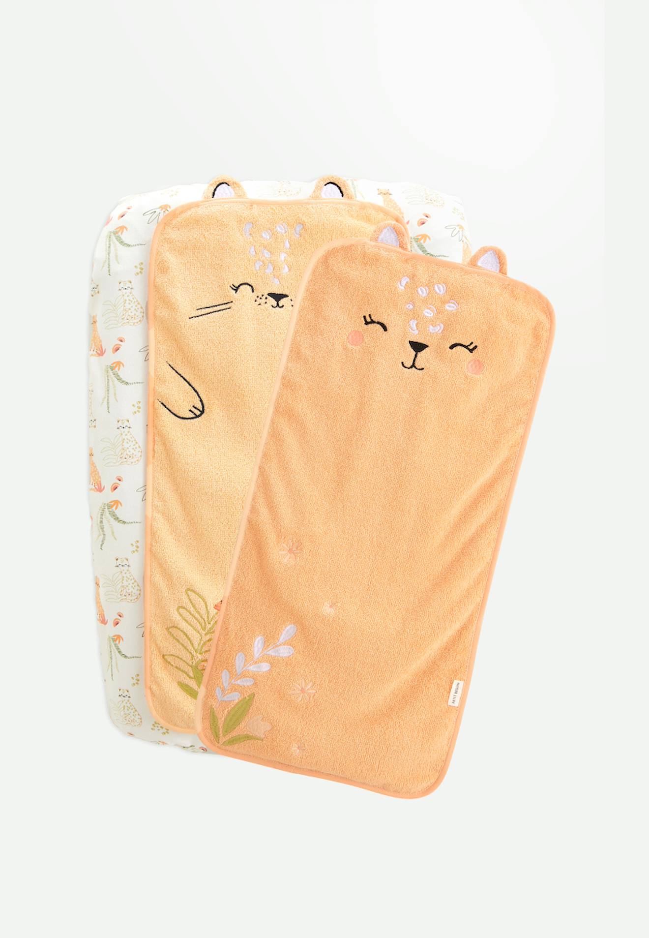 Housse De Matelas À Langer + 2 Tapis De Change Sierra Peche