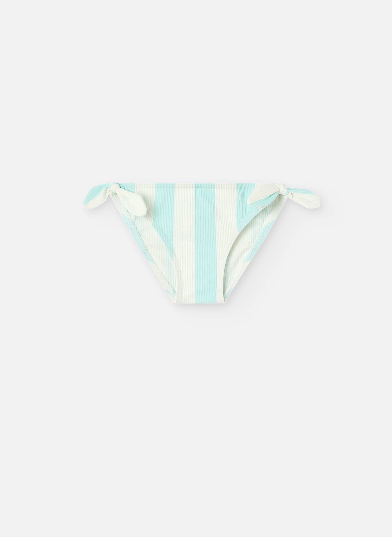 Culotte Avec Nœuds Et Imprimé Rayé Vert
