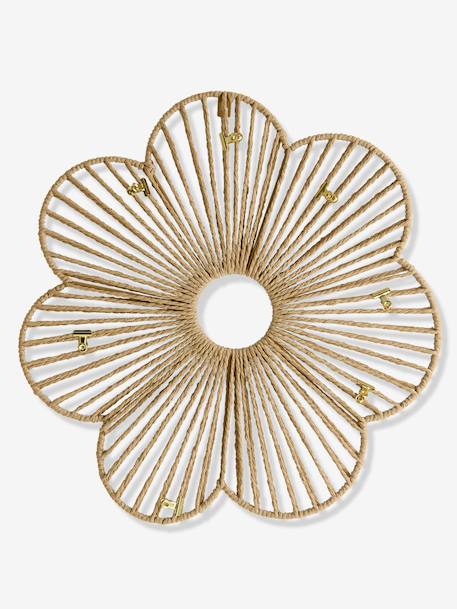 Pêle-mêle fleur en corde de papier beige 4 - vertbaudet enfant 