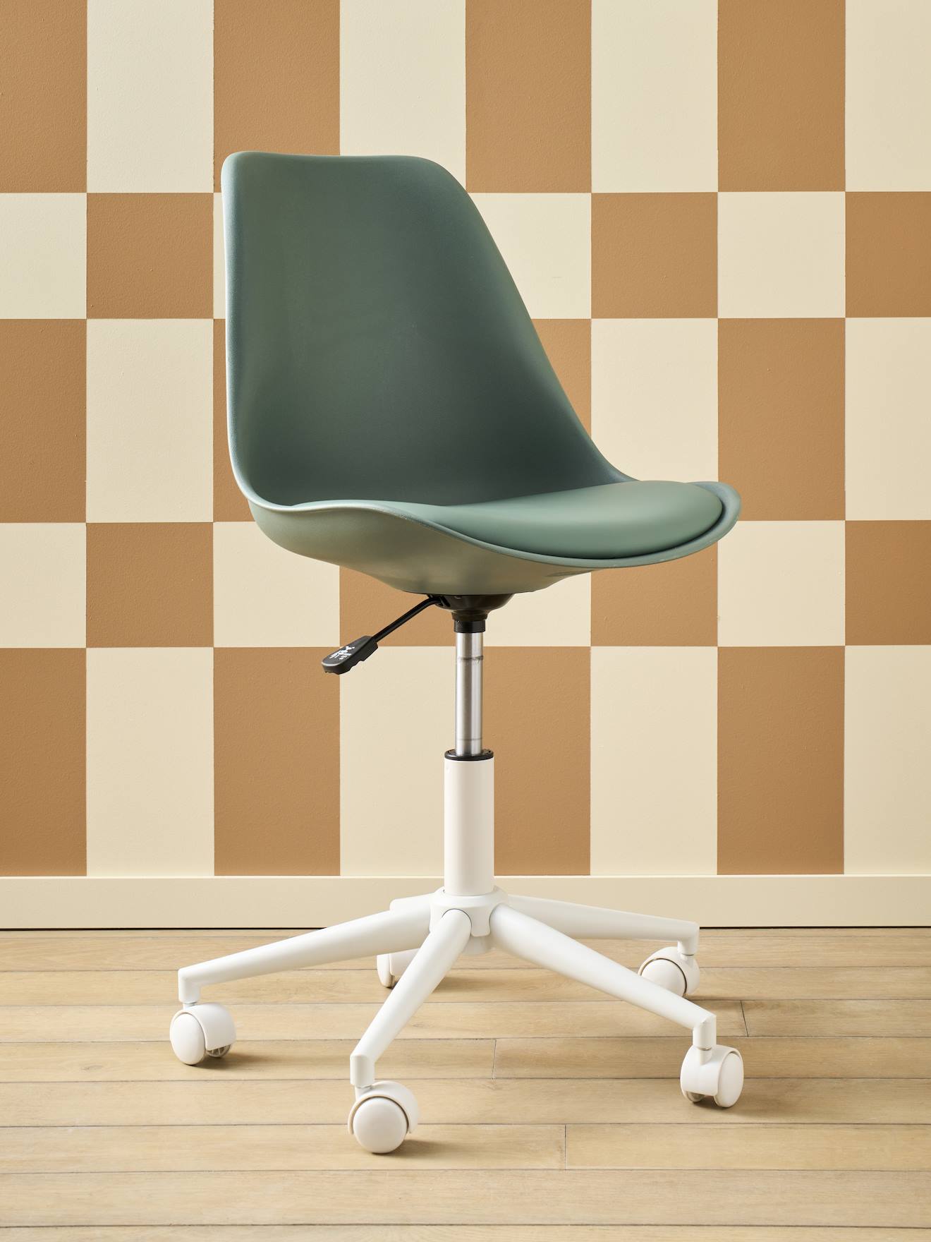 Vertbaudet - Chaise de bureau enfant à roulettes vert