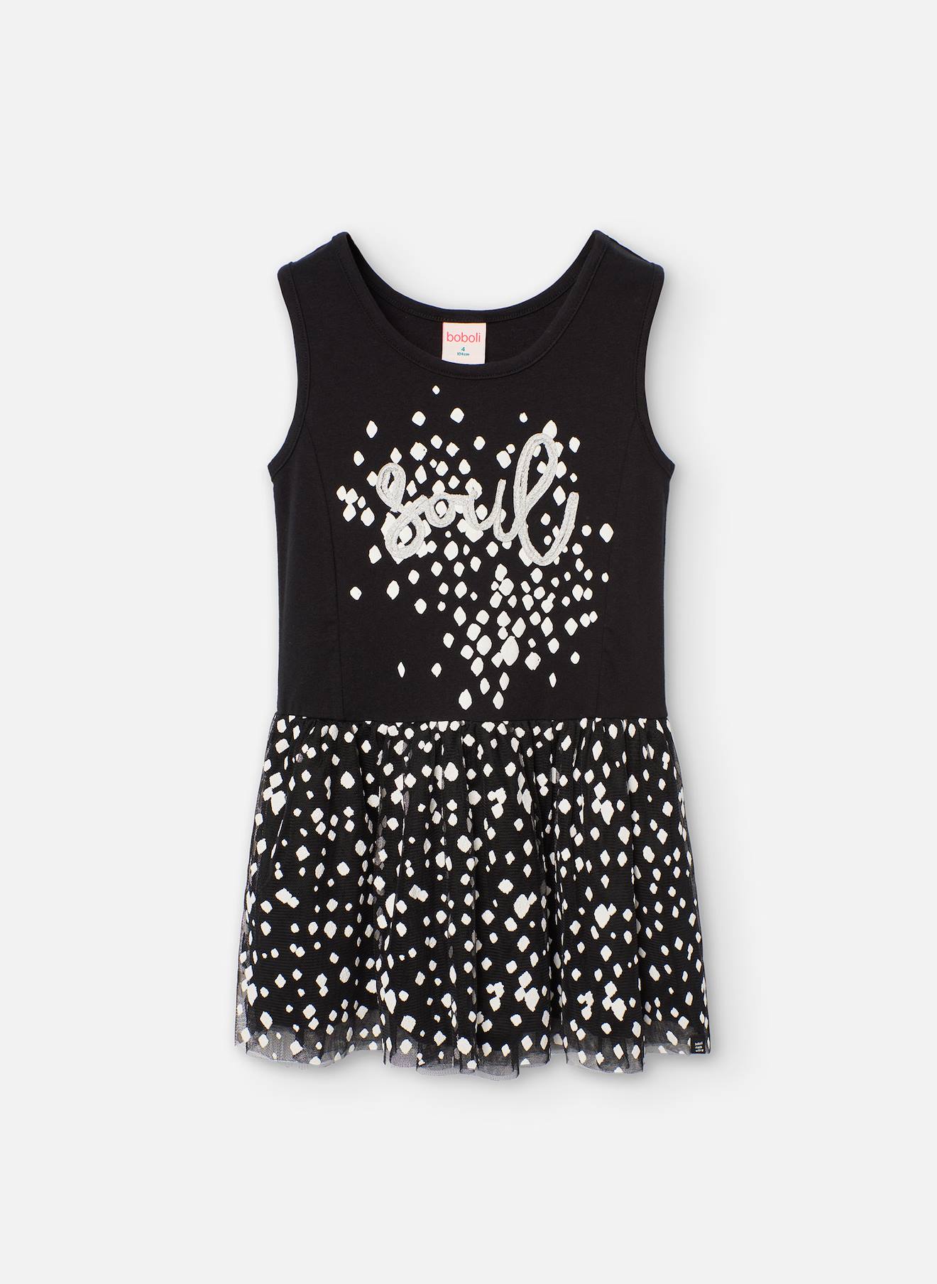 Robe Combinée Sans Manches Noir