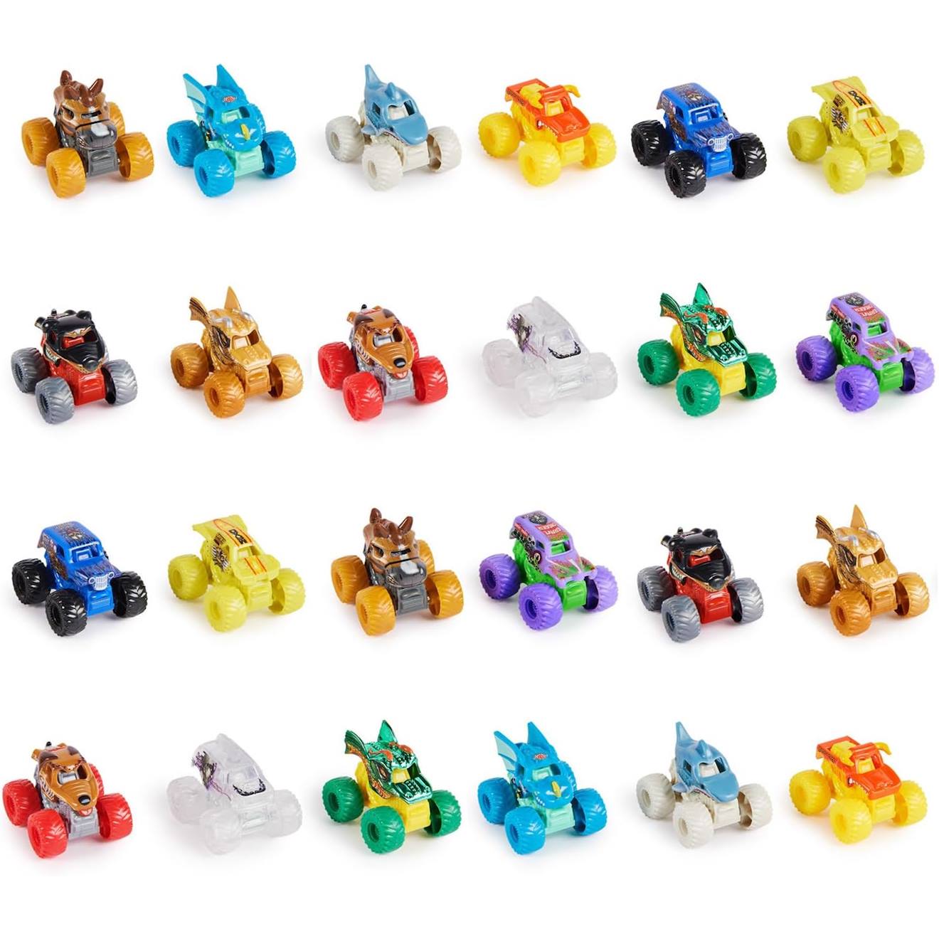 Monster Jam, Mini Camion Monstre Mystère Multicolore