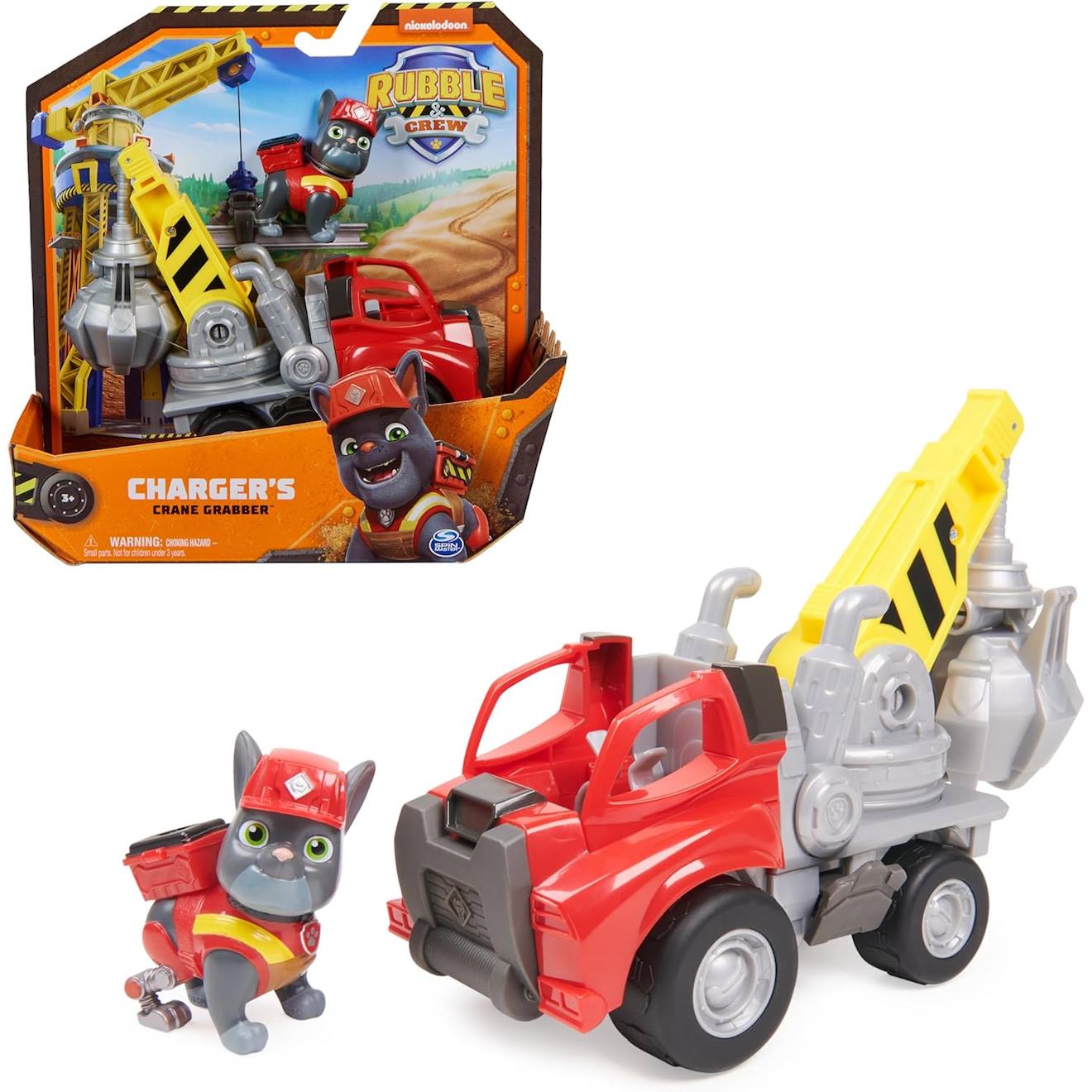 Rubble & Crew - Véhicule De Construction De Grue Avec Figurine Charger Multicolore