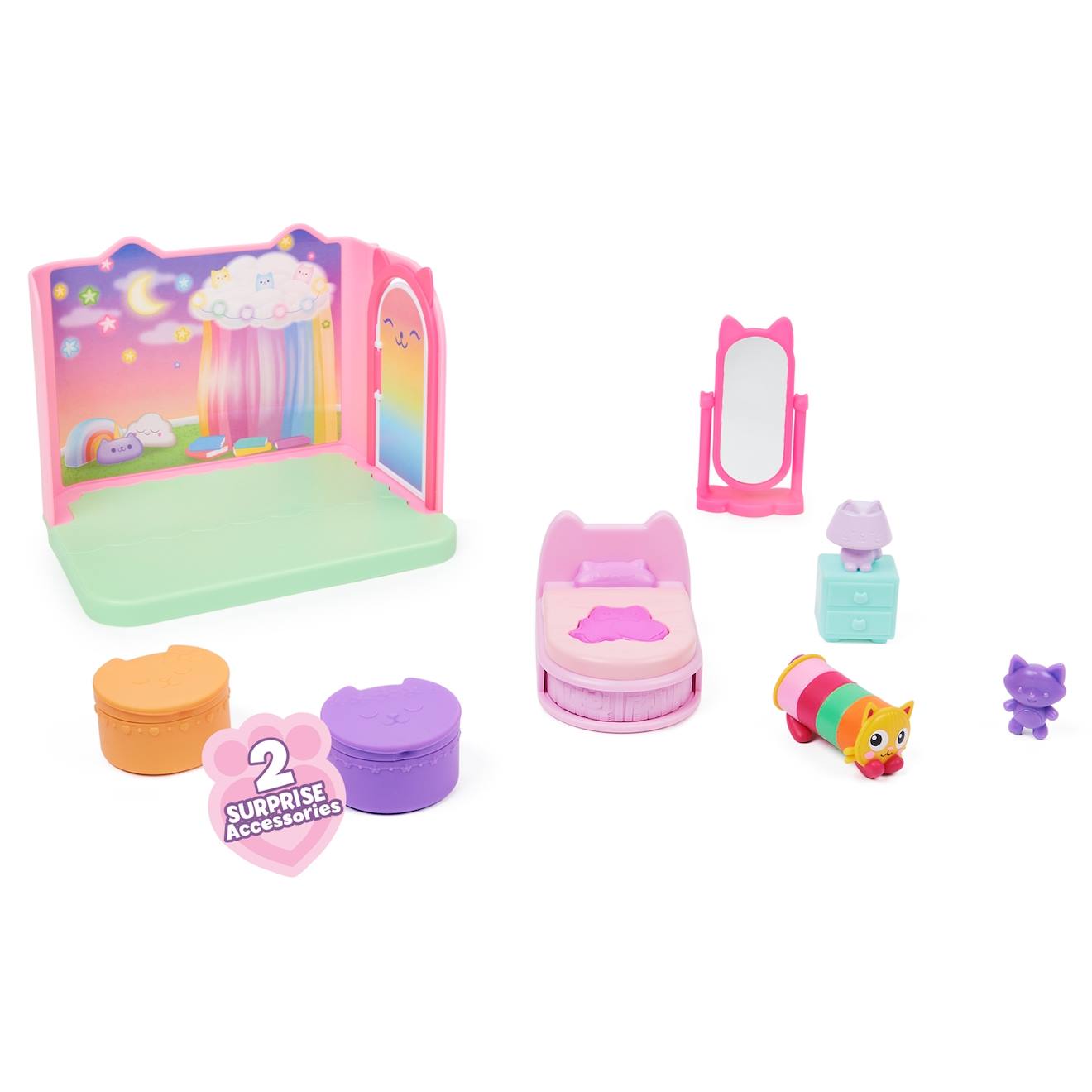 Set De Jeu Gabby's Dollhouse La Chambre De Polochat Multicolore