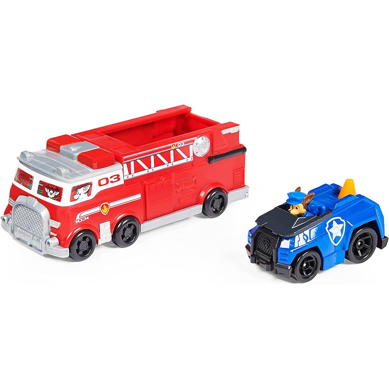 Paw Patrol True Metal Véhicule De Pompier Et De Chase Multicolore