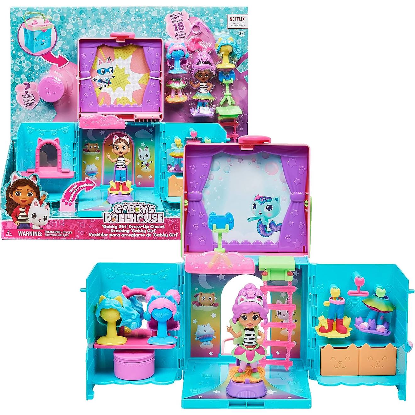 Gabby's Dollhouse Gabby's Armoire Arc-en-ciel Multicolore
