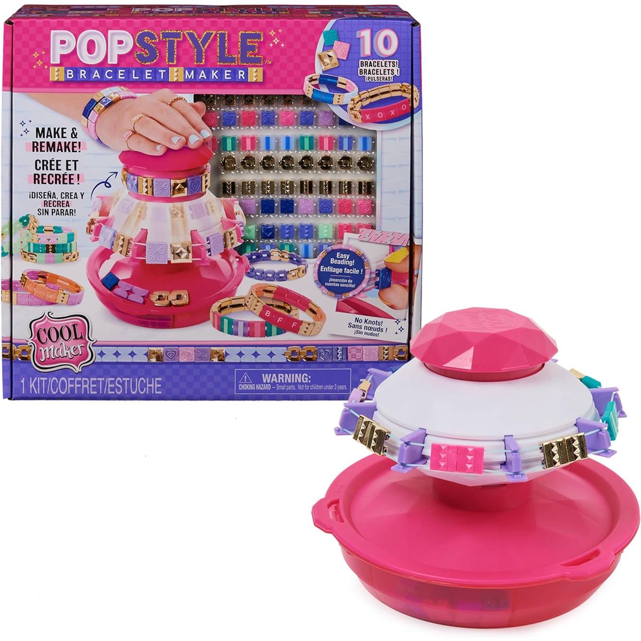 Pop Style - Machine Kit Bracelet Rose