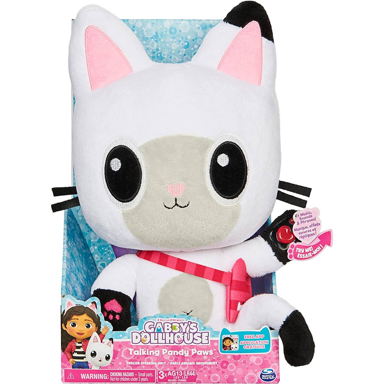 Gabby's Dollhouse Peluche De 33 Cm Pandy Blanc