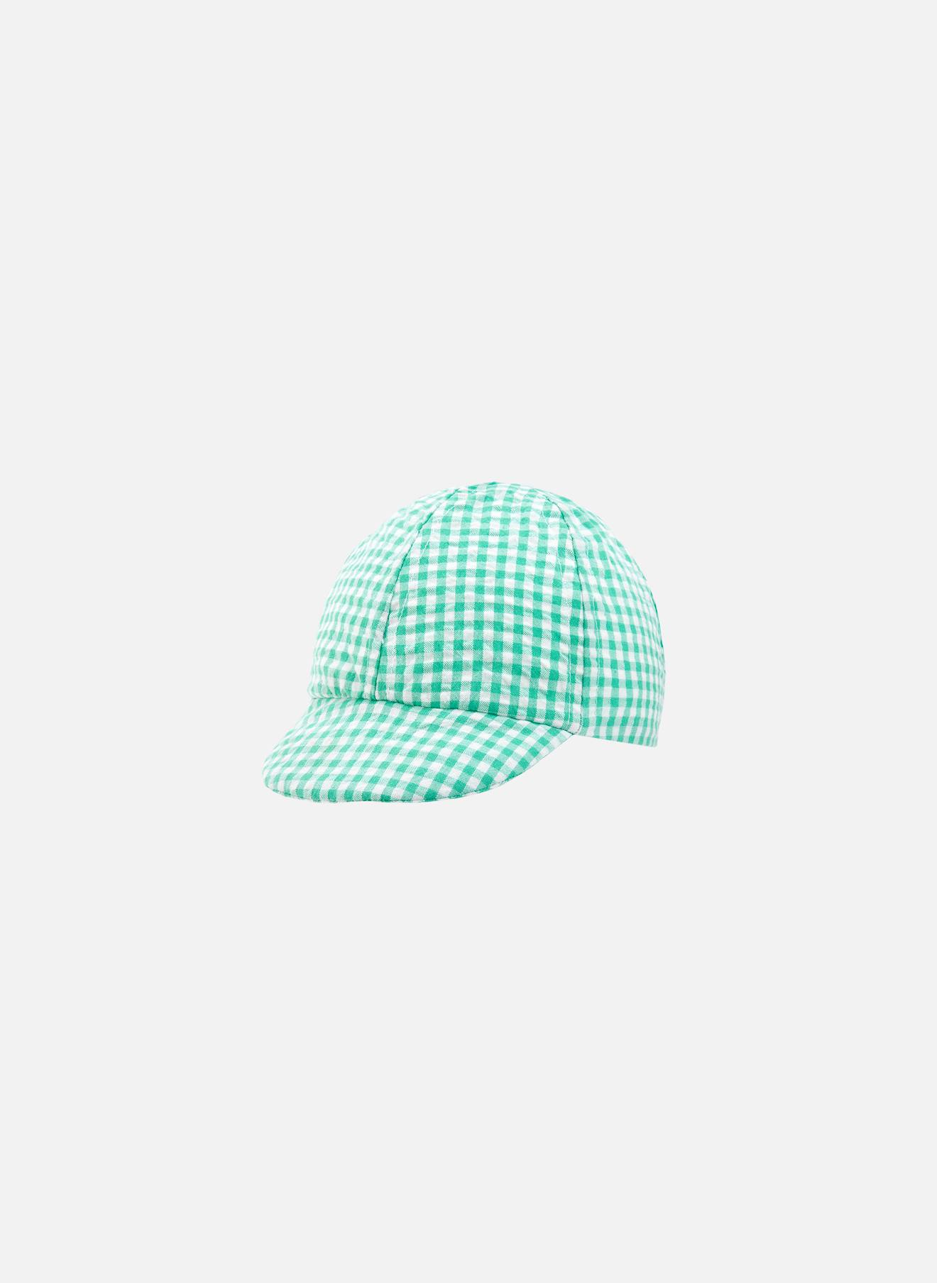 Casquette Popelin A Carreaux Vert