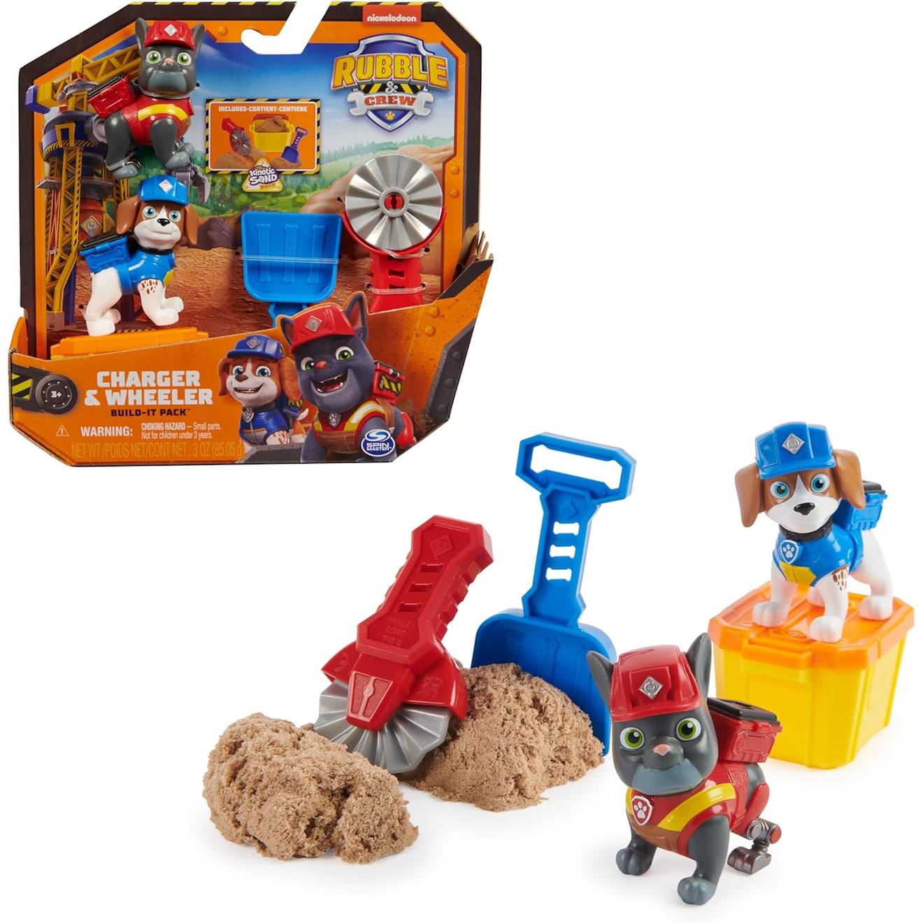 Rubble & Crew - Set De Figurines Solid Charger & Wheeler Multicolore