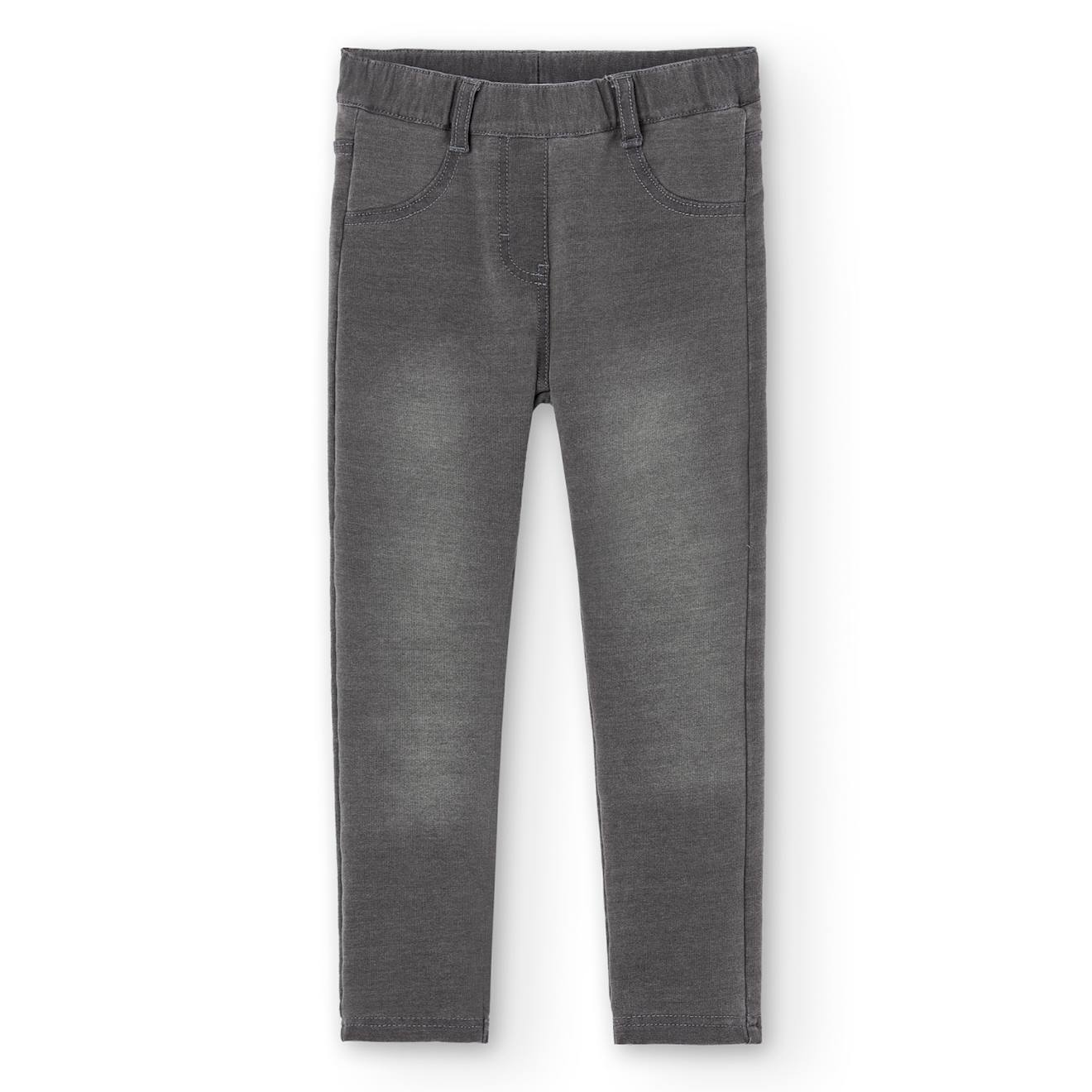 Jegging Avec Poches Arrière Et Passants À La Taille Gris