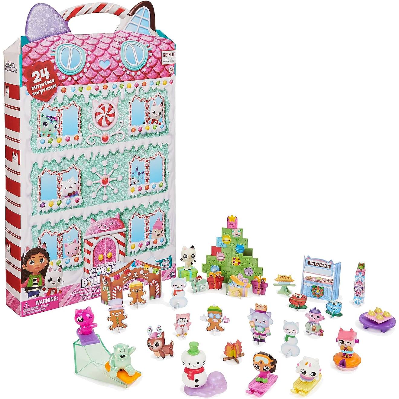 Gabby's Dollhouse Calendrier De L'avent 2023 Avec 24 Surprises, Figurines Et Accessoires Multicolore