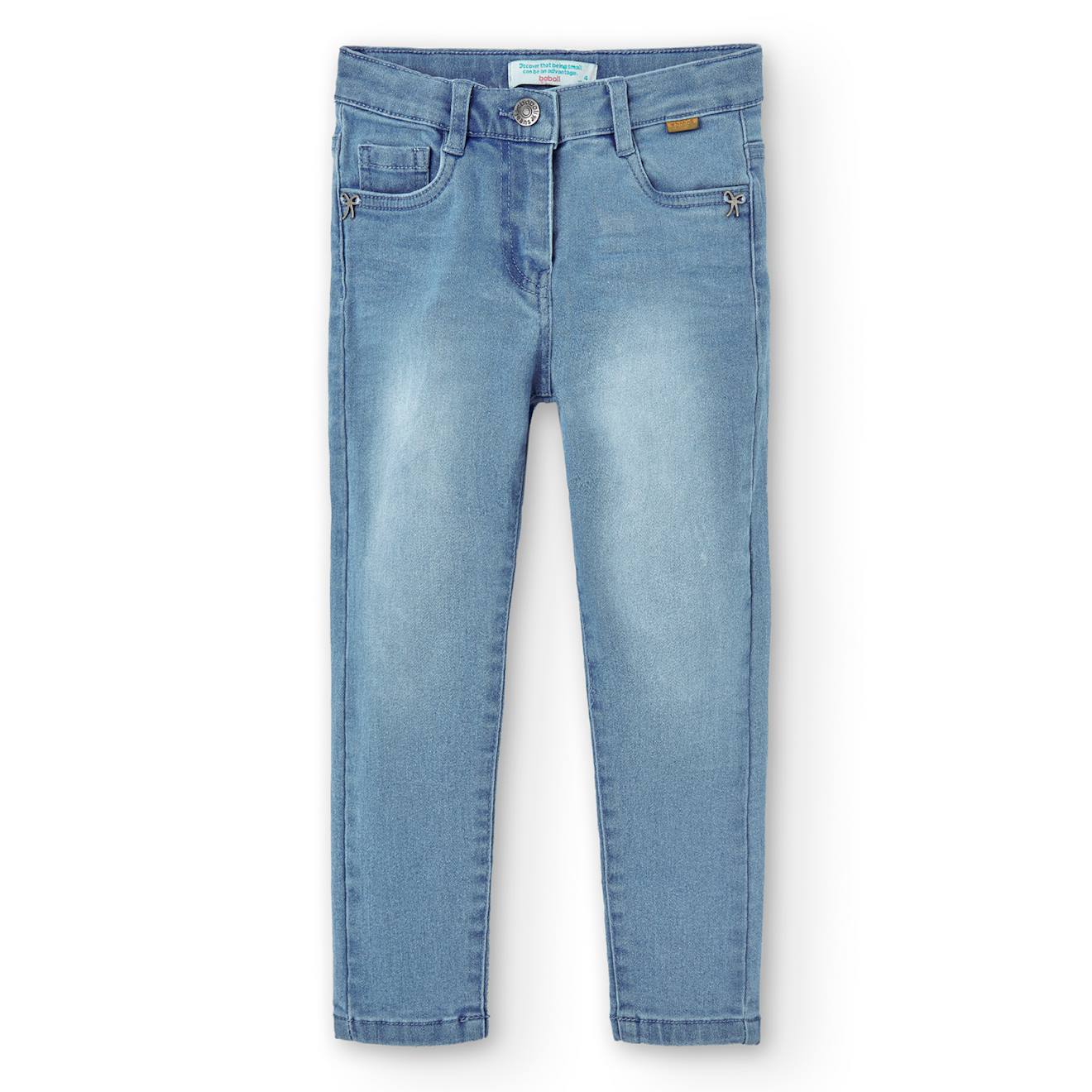 Jean À Cinq Poches Avec Passants À La Taille Bleu