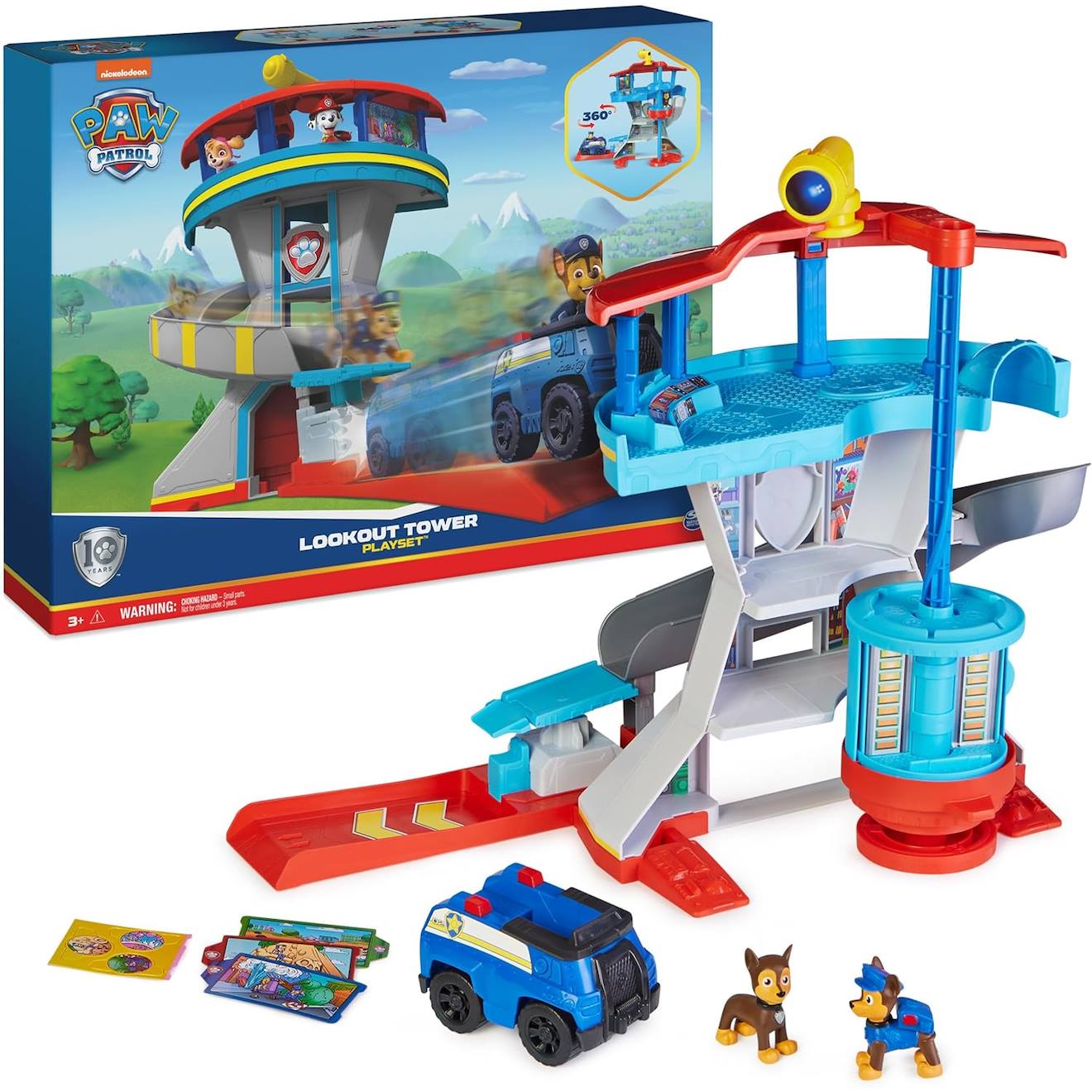 Paw Patrol - Pat Patrouille - Tour De Contrôle Multicolore
