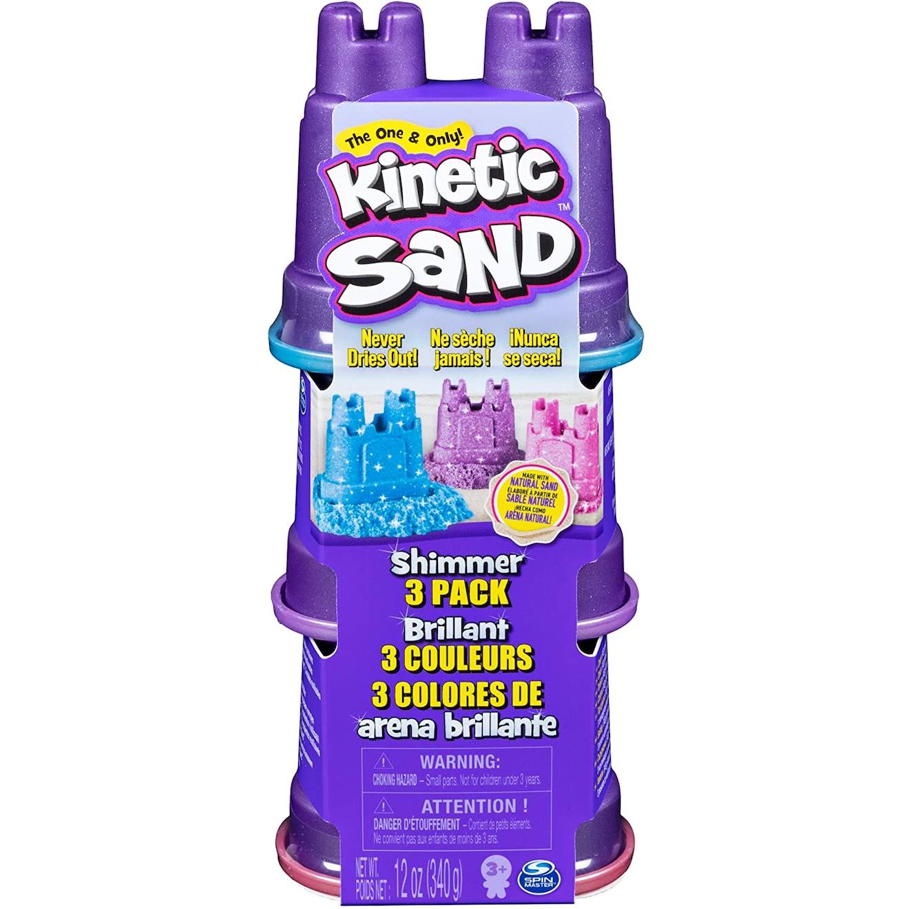 Kinetic Sand 3 Couleurs 3 Paquets 340g Violet