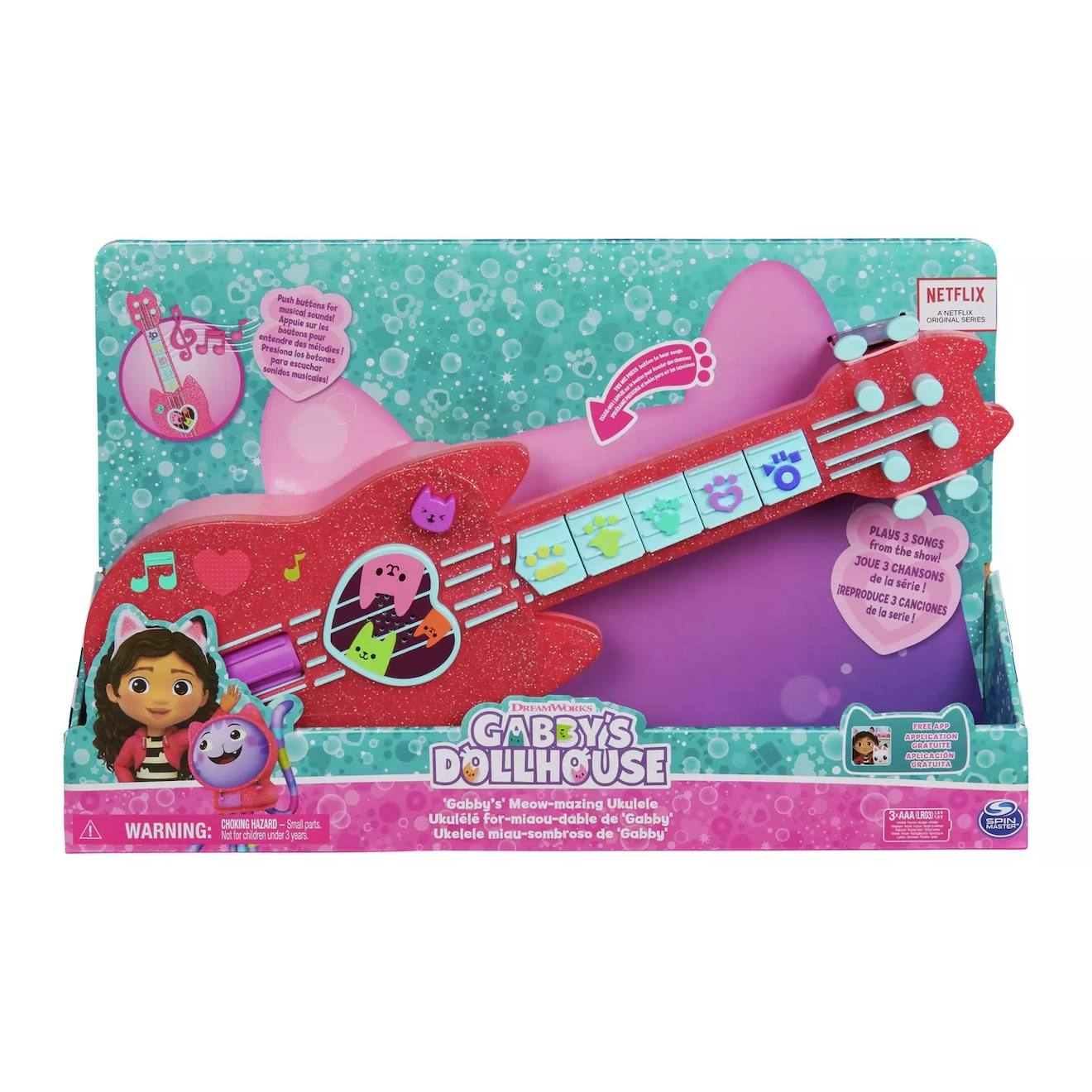 Gabby's Dollhouse Ukulele Rose