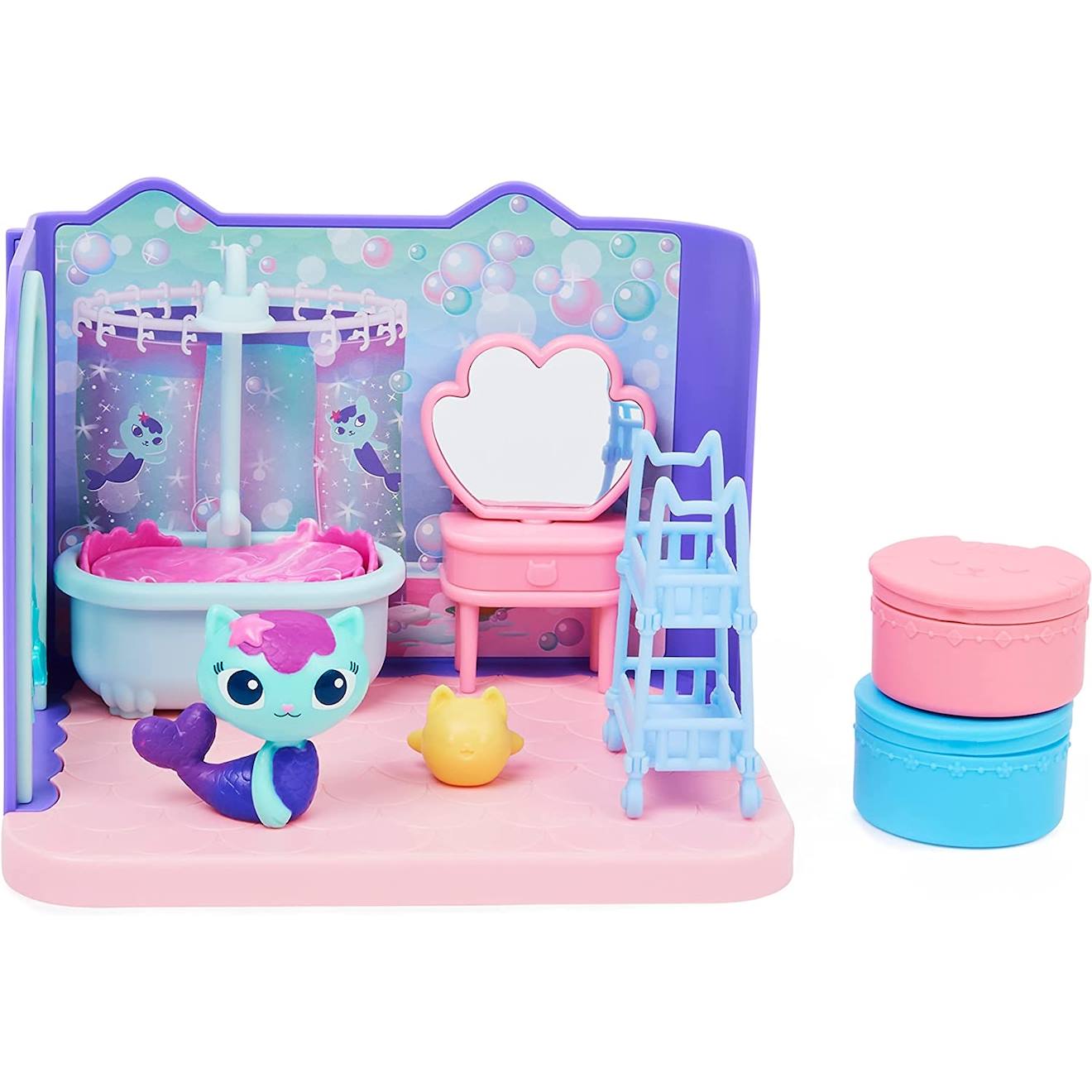 Gabby's Dollhouse - Playset Deluxe La Salle De Bain De Mercat Multicolore