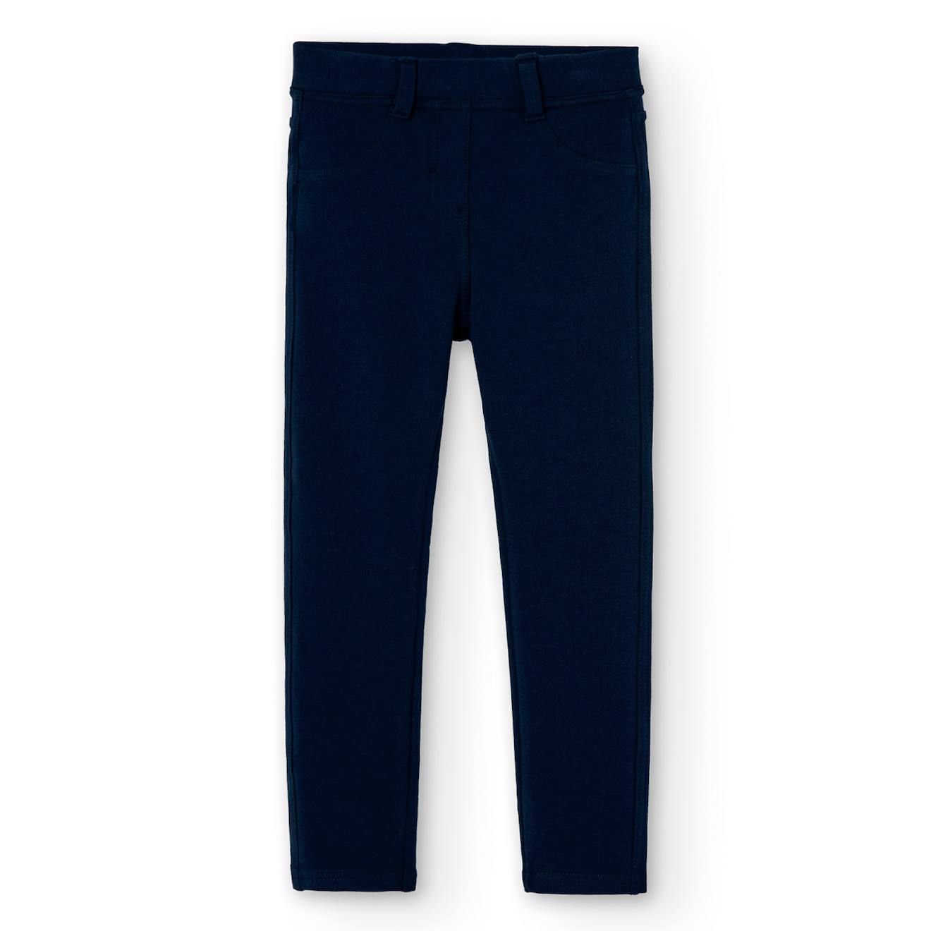 Pantalon De Sport Uni En Molleton Élastique Bleu