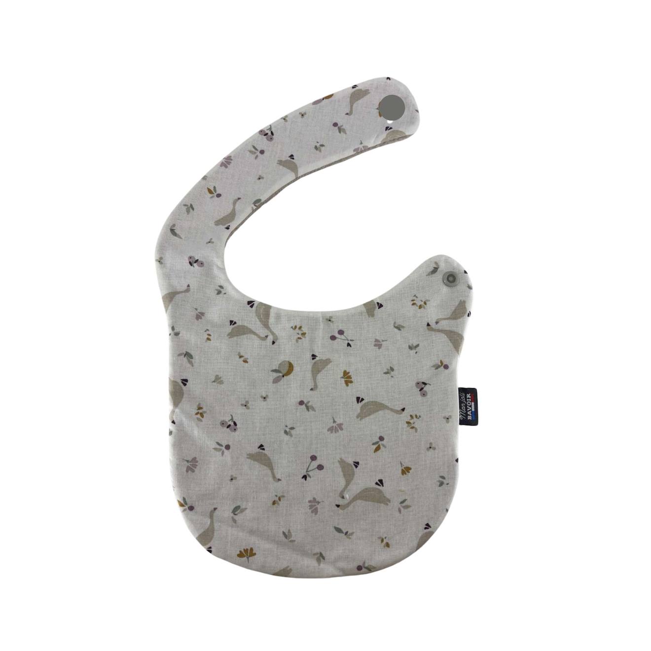 Bavoir Nourrisson (fleur Kalmia) Petites Oies