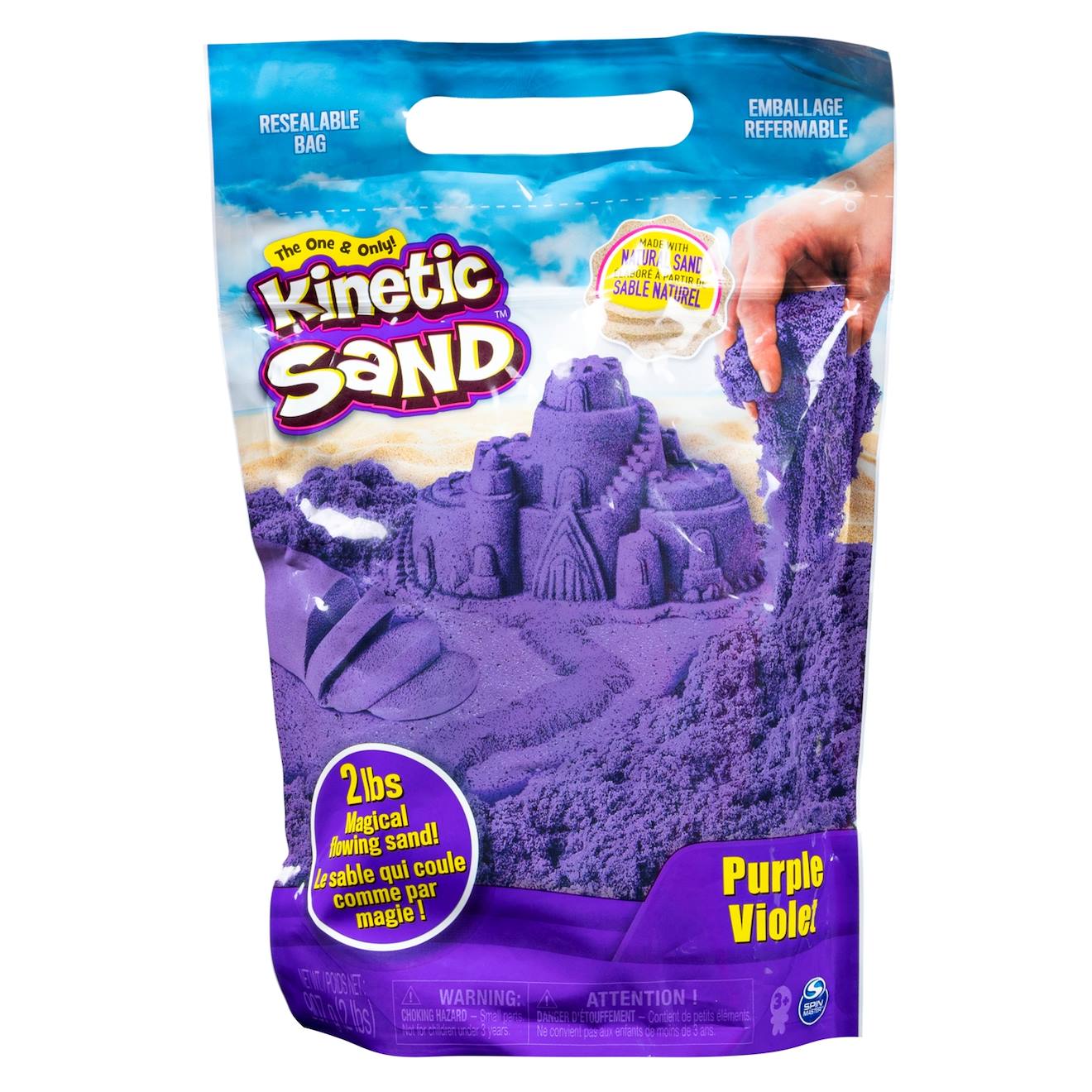 Kinetic Sand Sac De 907g Violet Multicolore