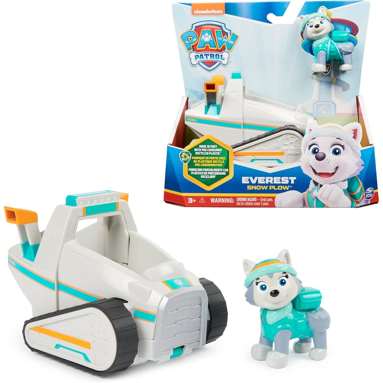 La Pat Patrouille Motoneige Avec Figurine Everest Multicolore
