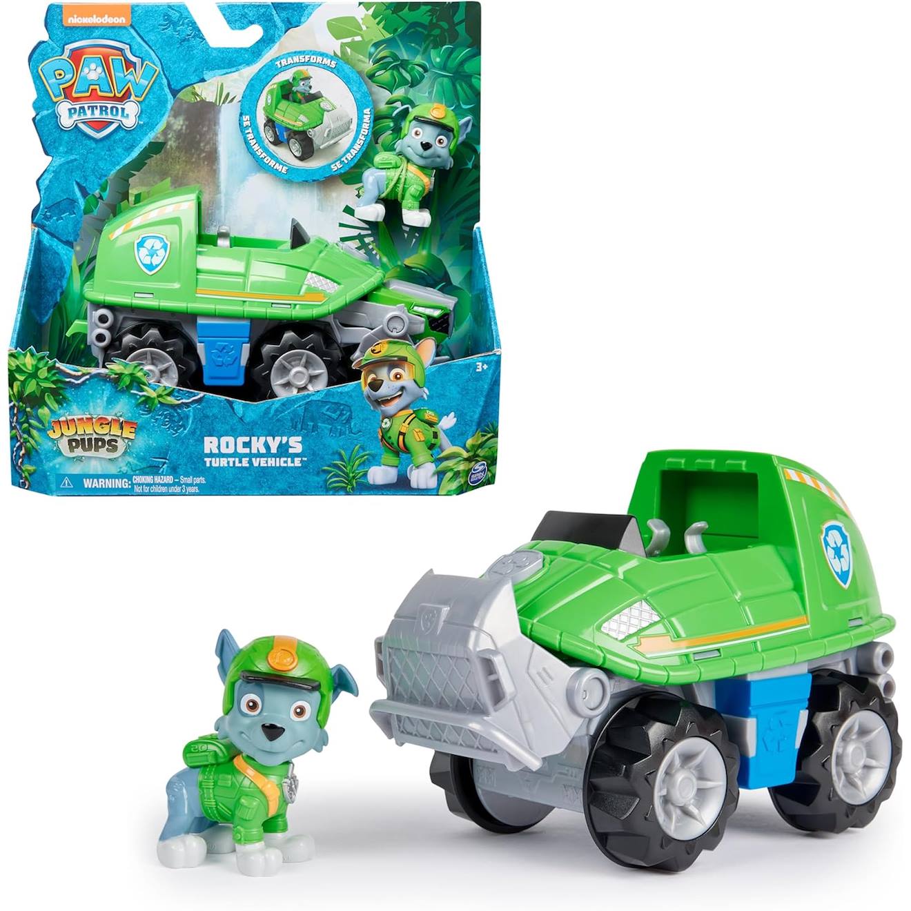 Paw Patrol - Jungle Pups - Solide Rocky Vert