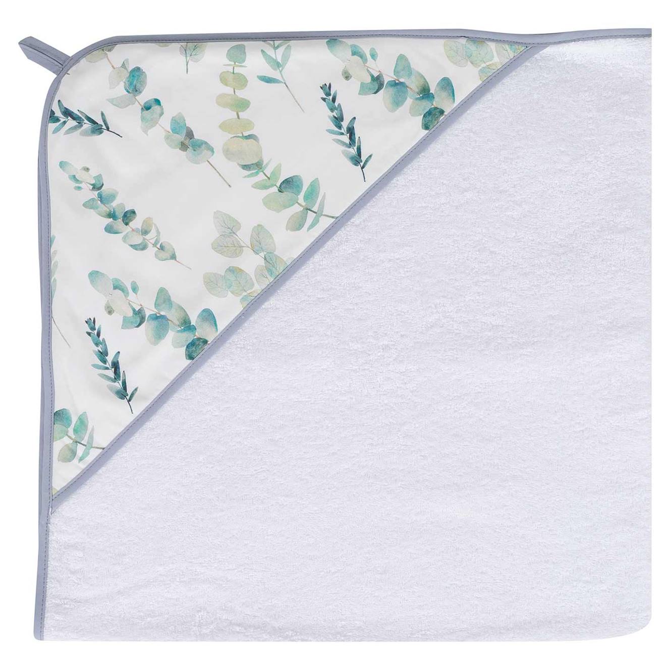 Grande Cape De Bain En Coton Et Bambou Eucalyptus Eucalyptus, Vert, Gris