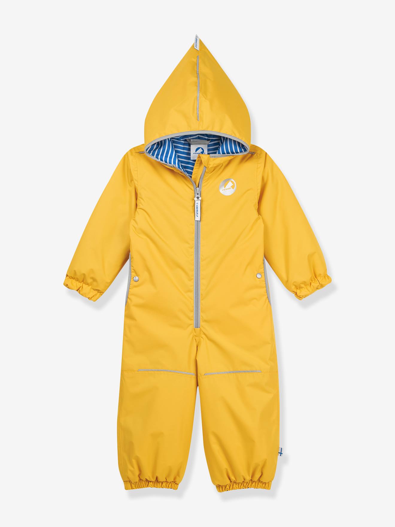 Combinaison imperméable pour enfants PIKKUMINI finkid, légèrement ouatinée jaune