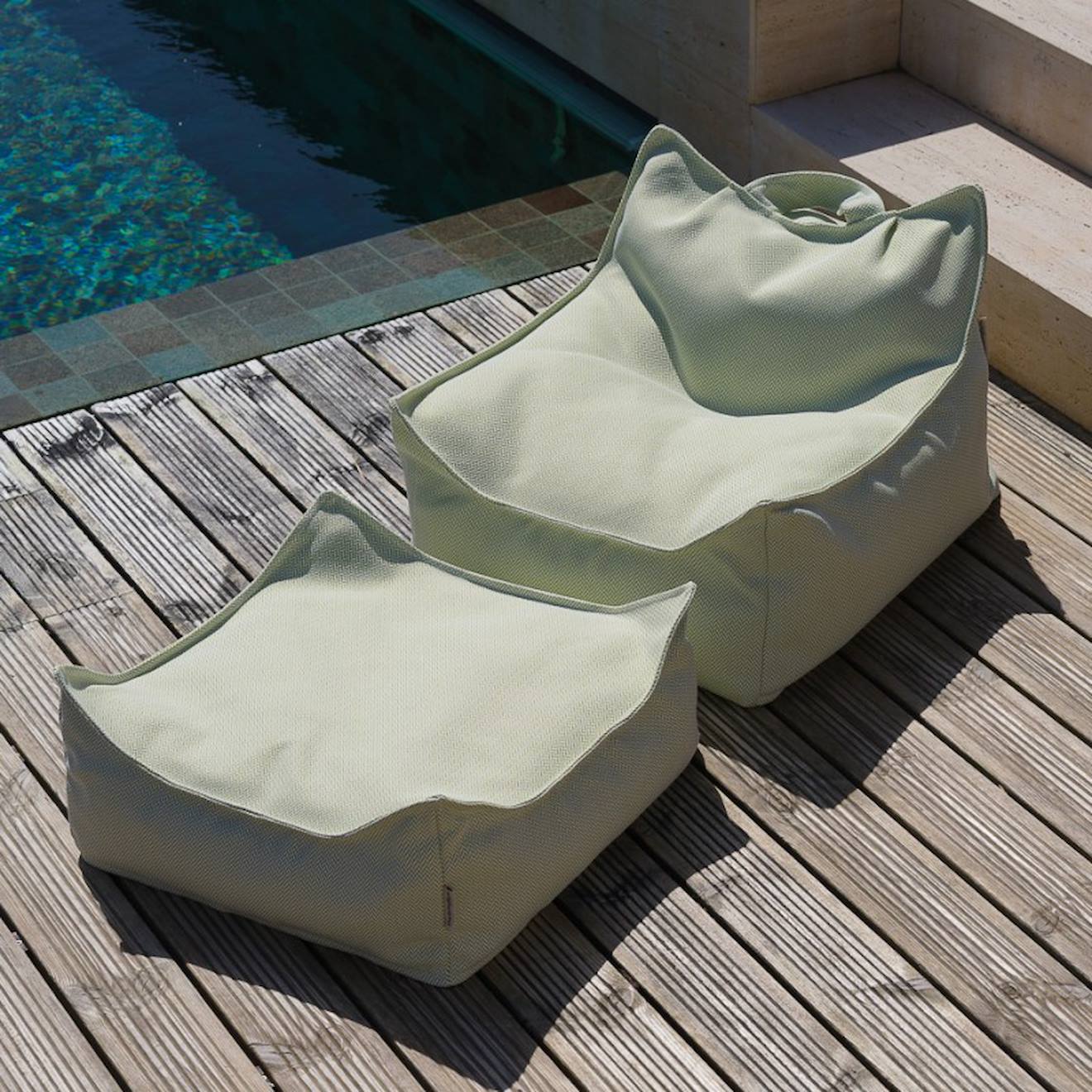 Pouf Enfant Carré Outdoor Outty Herba