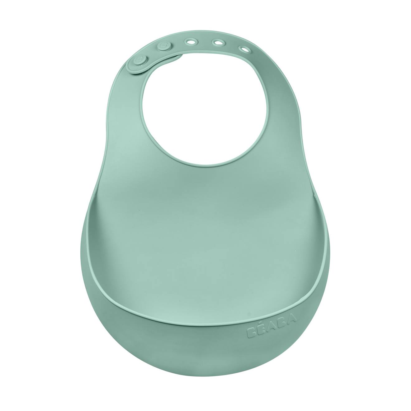 Bavoir Silicone Récupérateur Réglable Vert