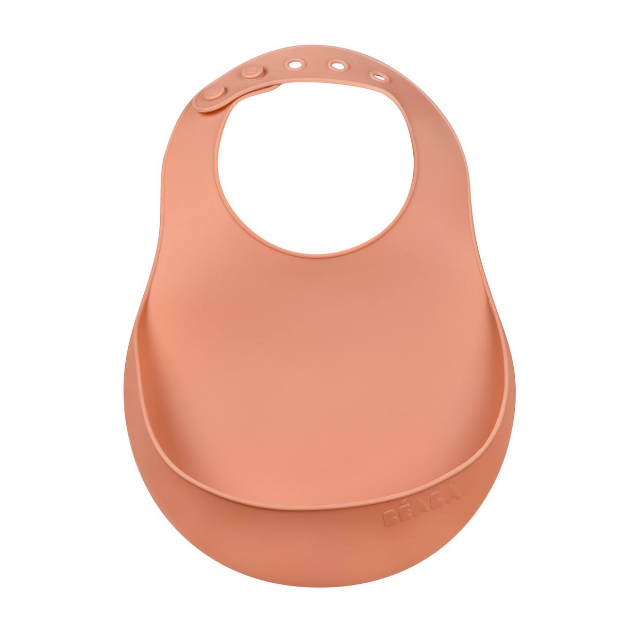Bavoir Silicone Récupérateur Réglable Terracotta
