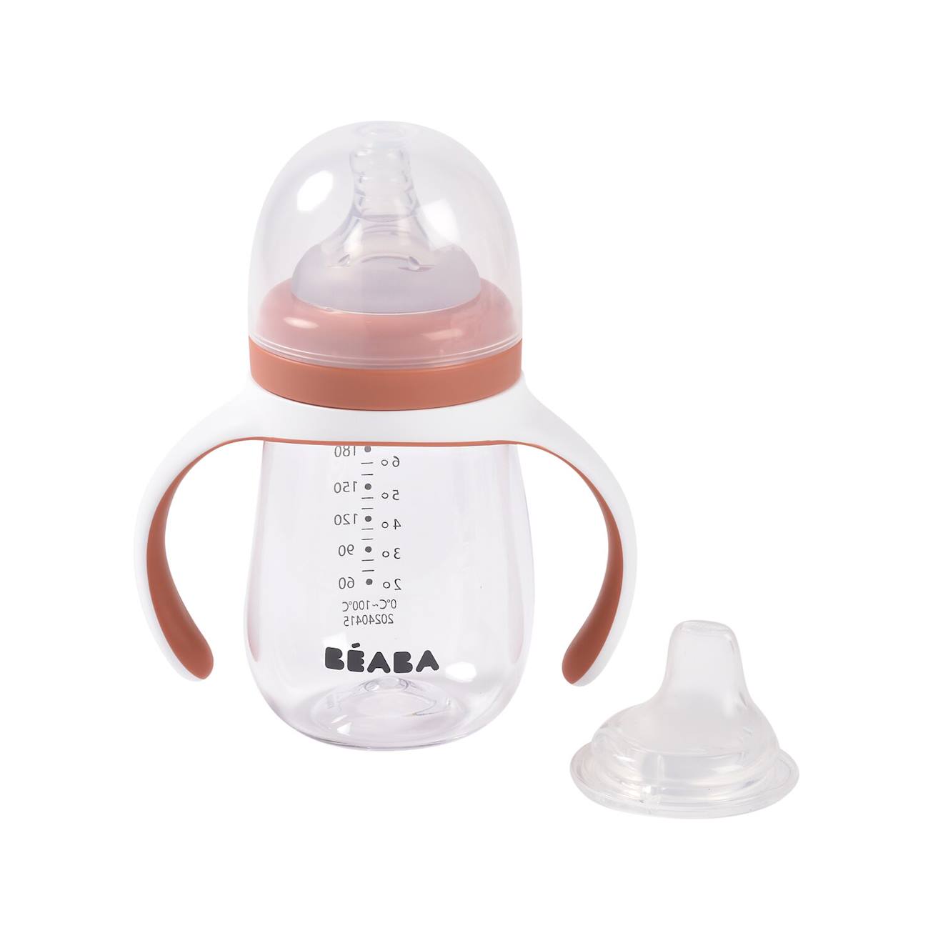 Biberon D'apprentissage 2 En 1 210 Ml Terracota