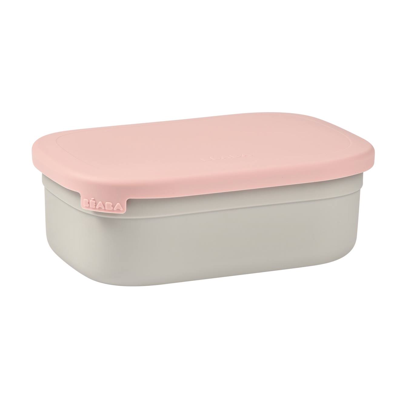Boîte À Repas En Inox Et Silicone Rose