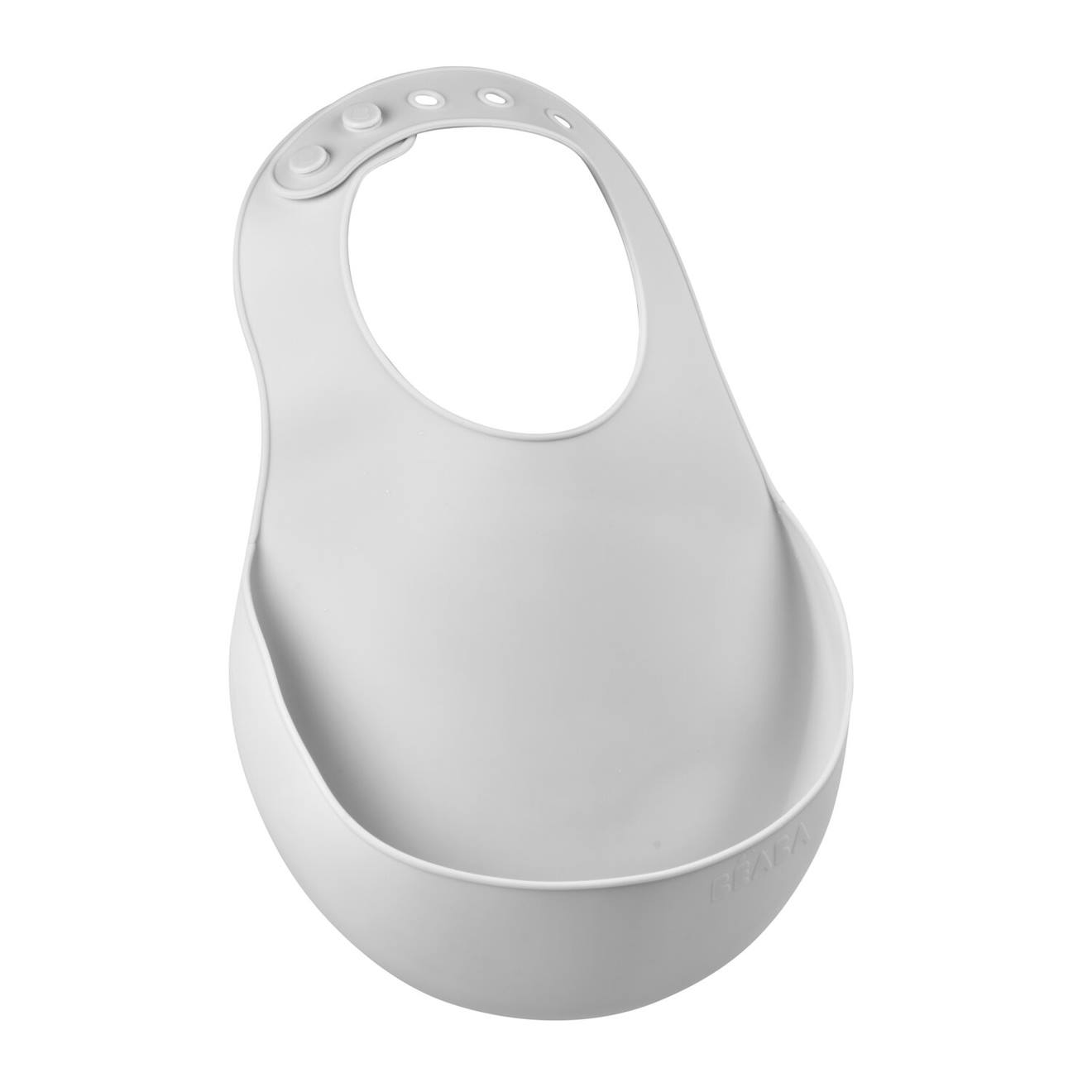 Bavoir Silicone Récupérateur Réglable Gris (Béaba) - Image 1
