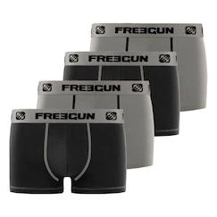 Lot de 4 boxers  coton gris  - vertbaudet enfant